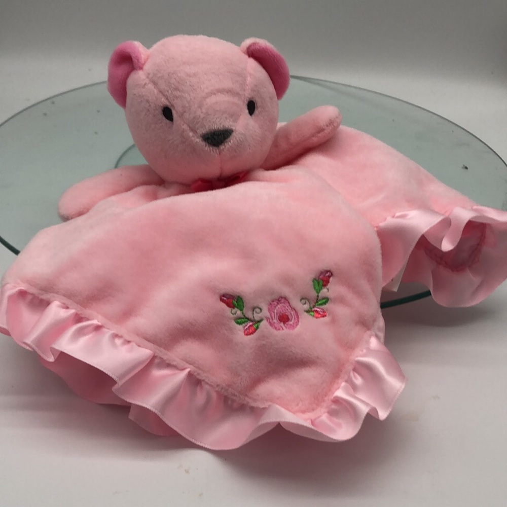 Pink Teddy security blanket